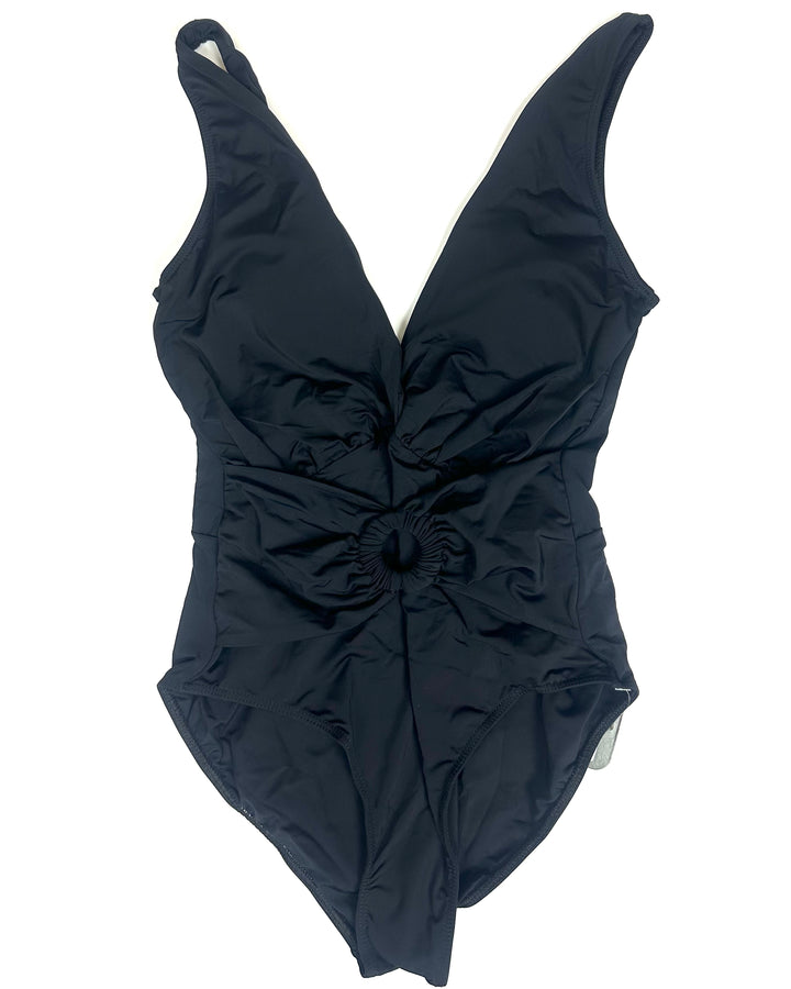 Black Ring One Piece Swimsuit - Size 2/4
