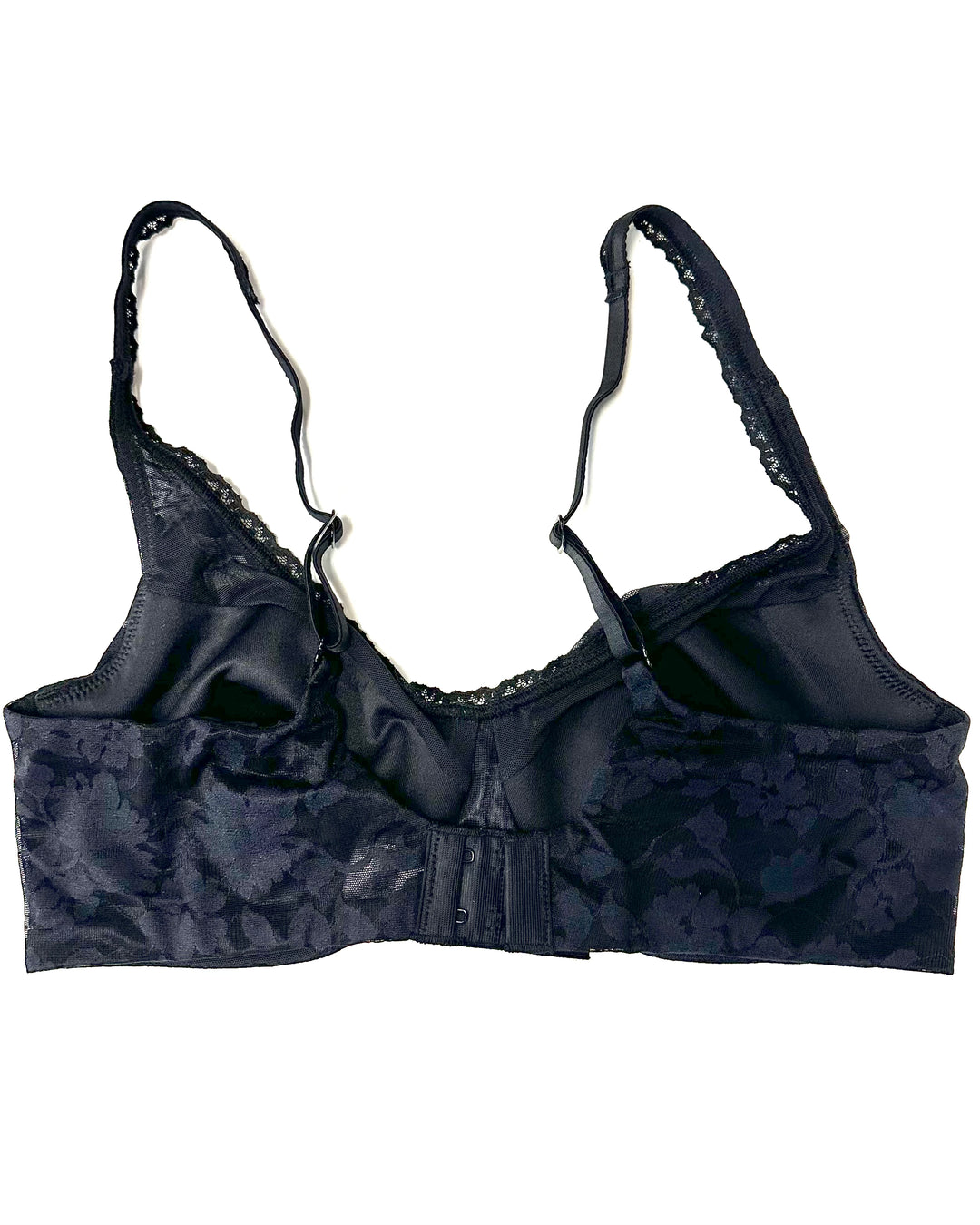 Black Floral Underwire Multi Wear Strap Bra - 34C