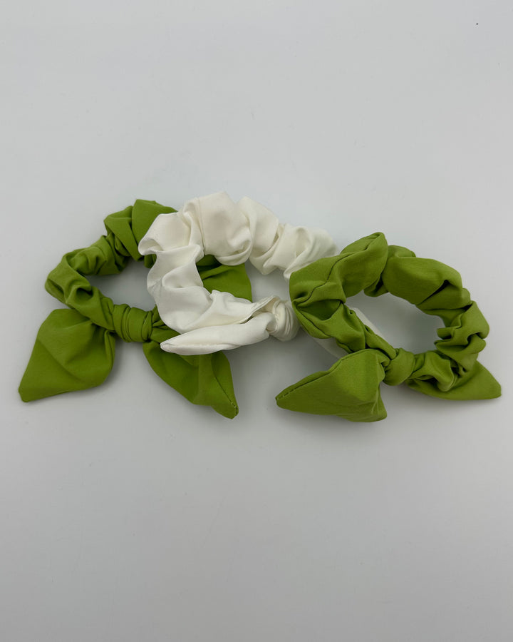Biolage Green and White Scrunchies Pack