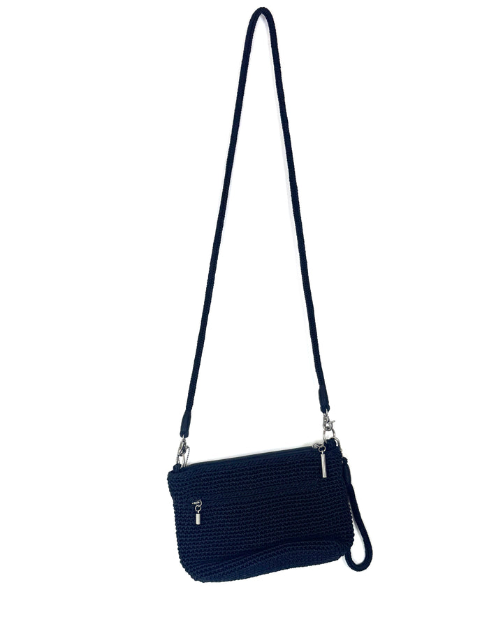Black Crochet Crossbody Bag