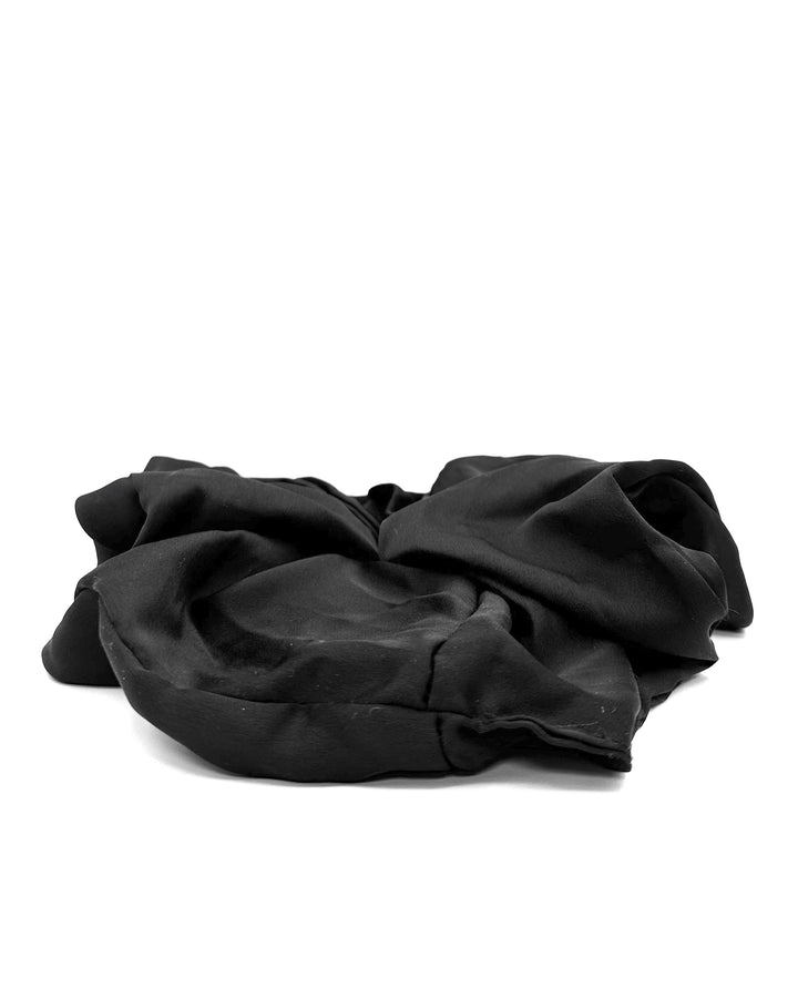 Black Solid Jumbo Scrunchie