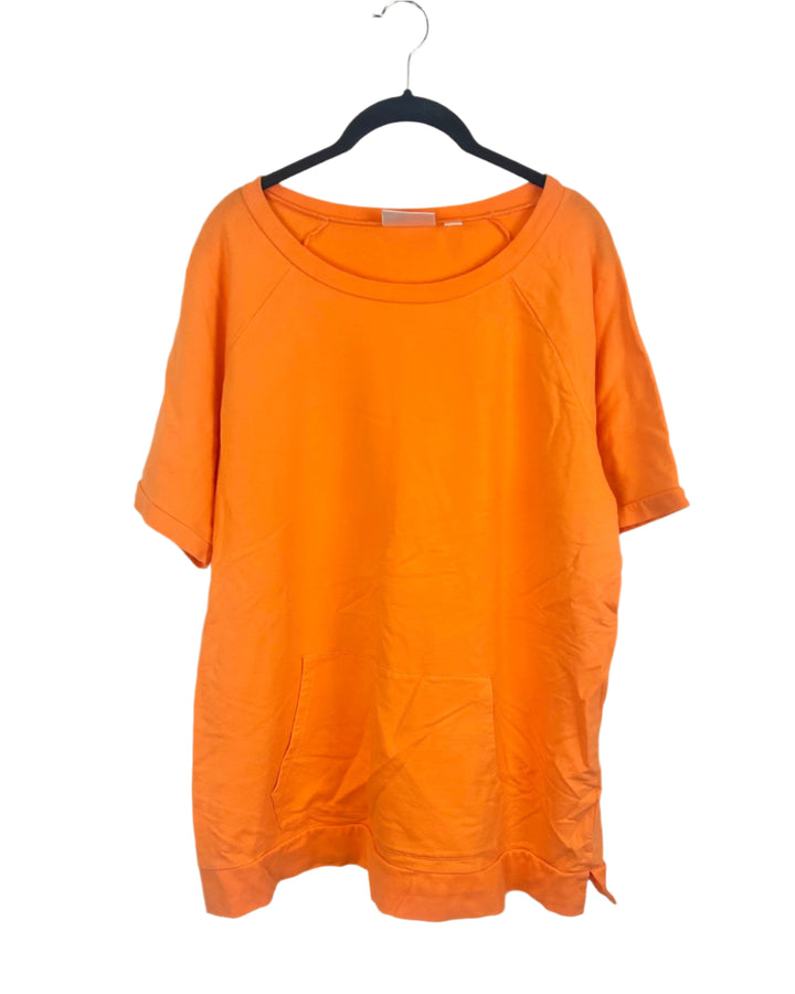 Orange Crewneck T-Shirt- Size 14/16