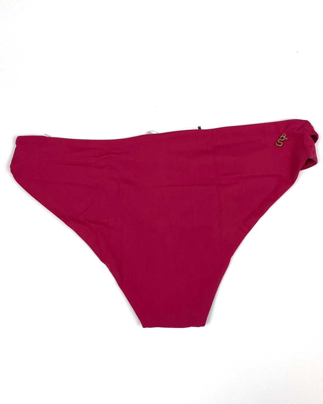 Raspberry Pink Side Cut Out Bikini Bottom - Small