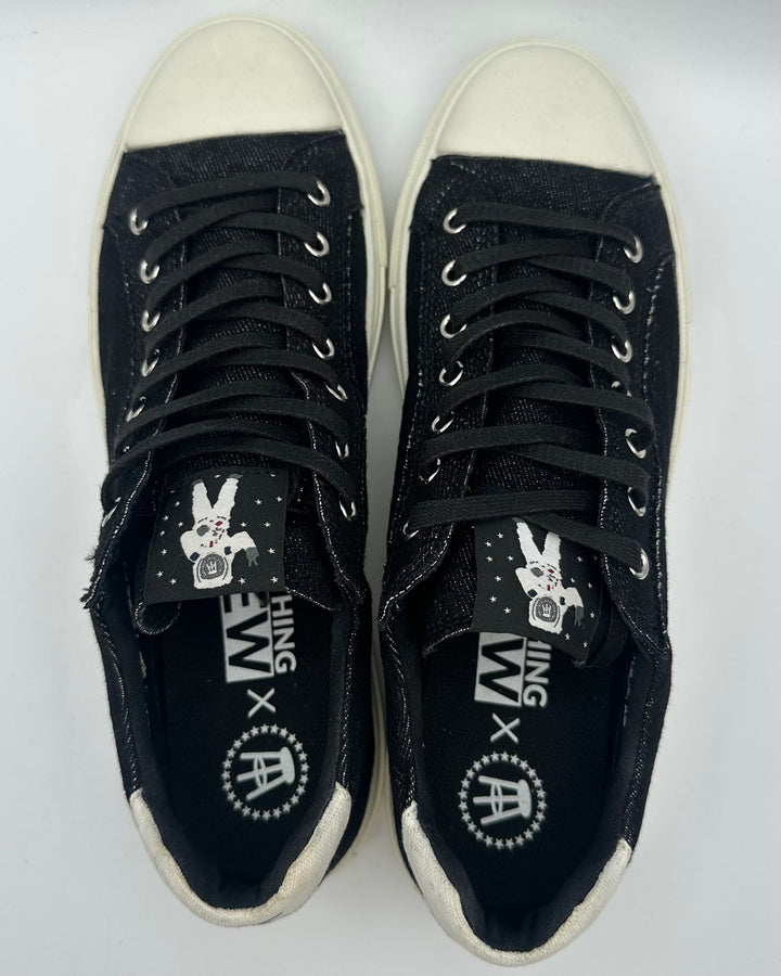 MENS Black Denim Sneaker - Size 7.5