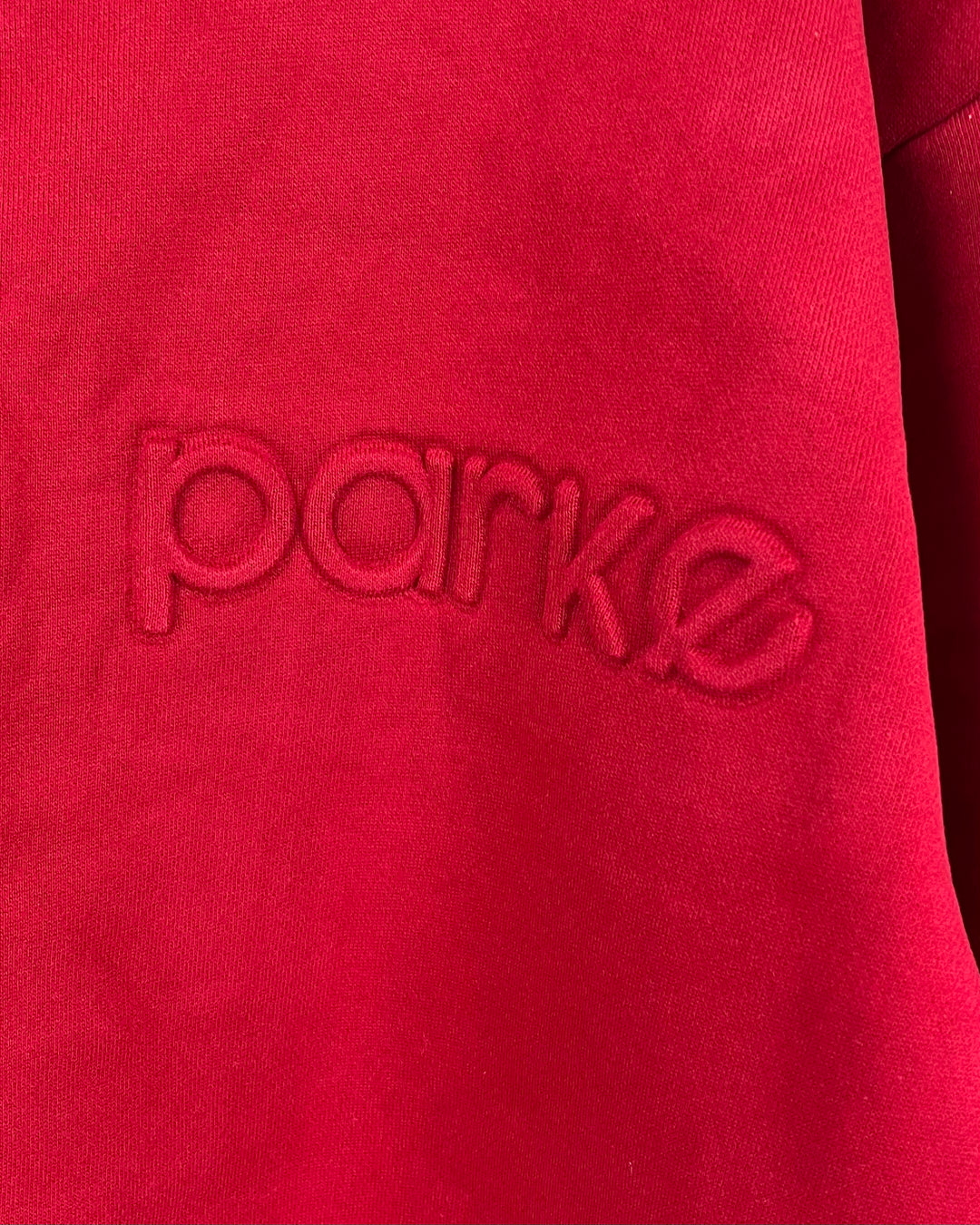 PRESALE: Red Parke Logo Mockneck Sweatshirt - S/M, L/XL and XXL