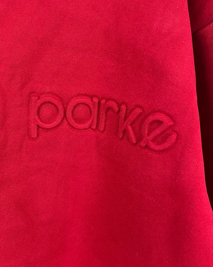 PRESALE: Red Parke Logo Mockneck Sweatshirt - S/M, L/XL and XXL