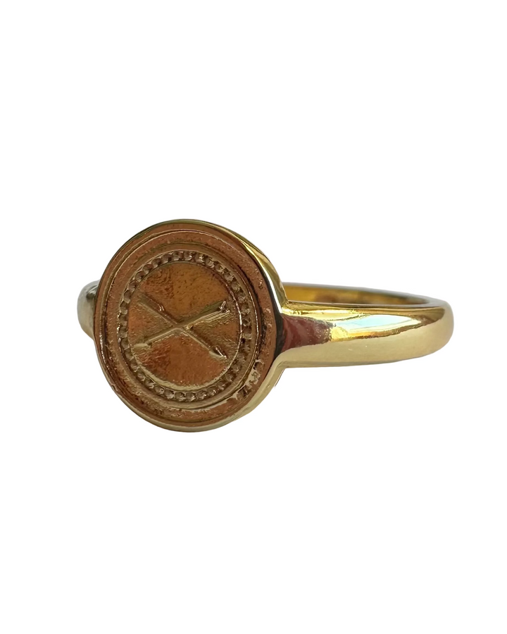 Gold Arrow Ring - Size 7