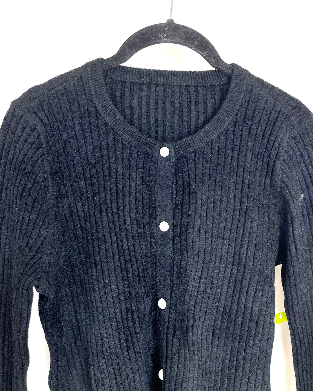 Black Button Up Cardigan - Size 4/6