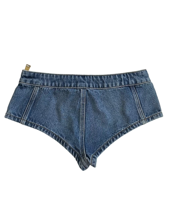 Denim High Cut Shorts - Size 26