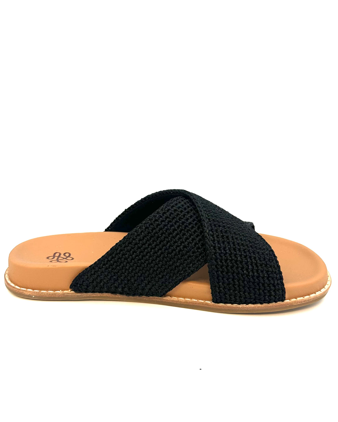 Black Criss Cross Sandals - Size 6