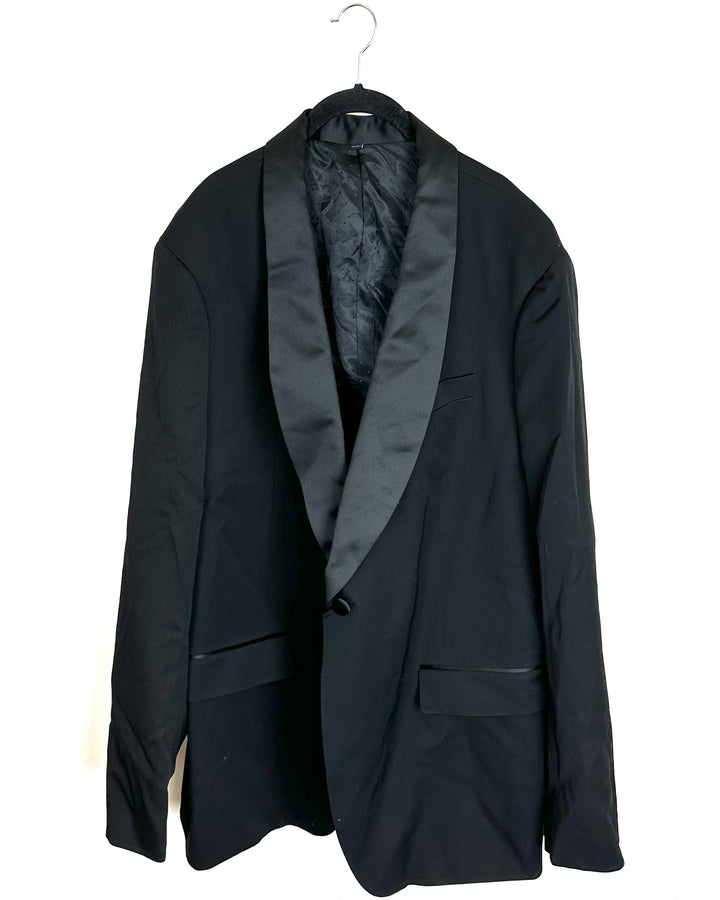 Mens Obsidian Black Blazer - Size 52L