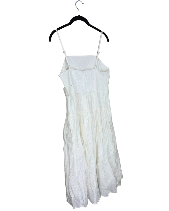 Adjustable Spaghetti Strap White Dress- Size 4/6