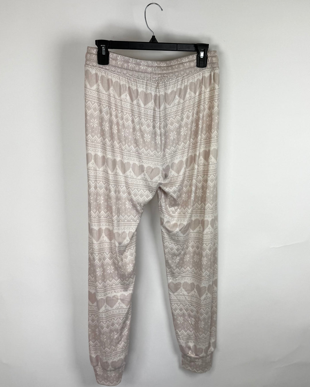 Muted Pink Patterned Jogger Pants - Size 0/2