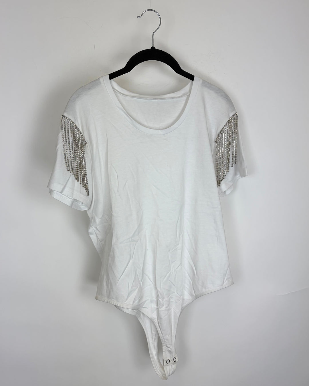 White Short Sleeve Bodysuit - Size 4/6