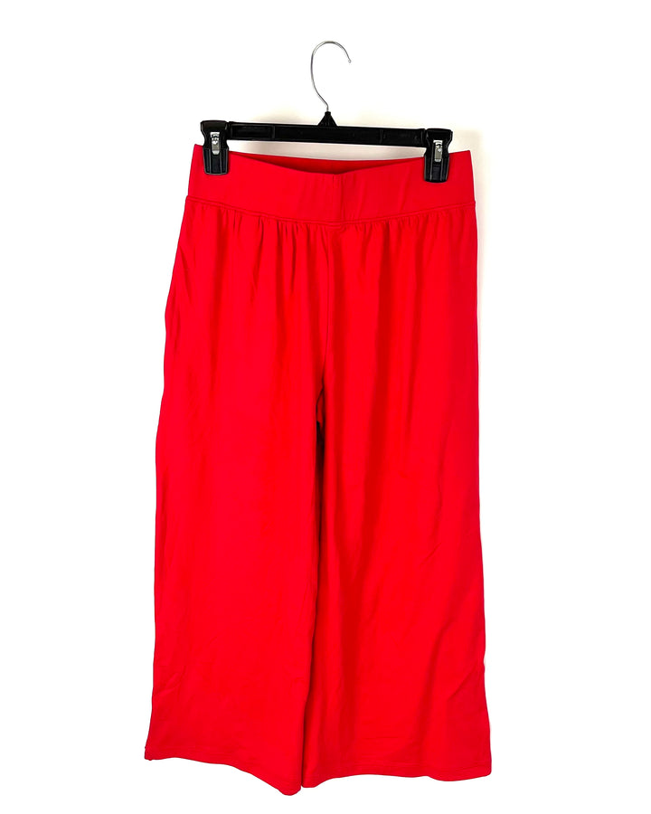 Red Flowy Lounge Pants - Size 6/8