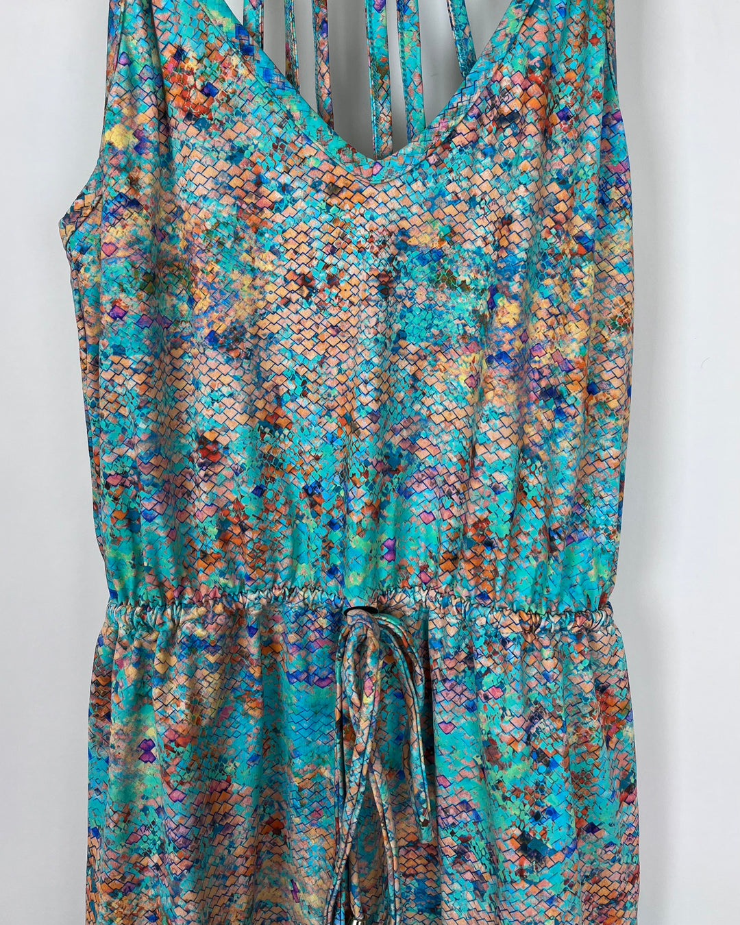 Bright Multi Color Snake Print Coverup - Size 2/4