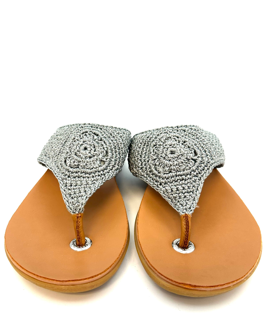 Dusty Blue Crochet Sandals - Size 6 and 8