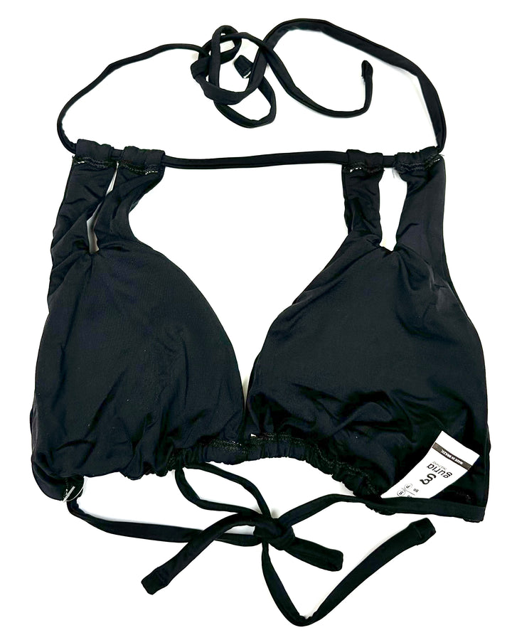 Black Cut Out Bikini Top - Small