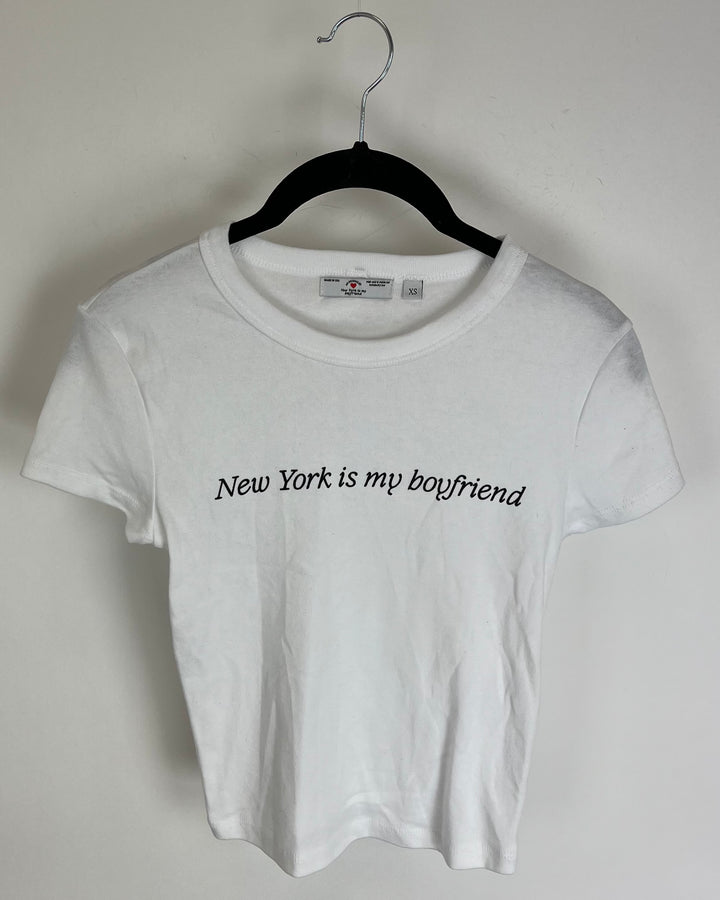 New York Is My Boyfriend Shirt - Extra Small and Small