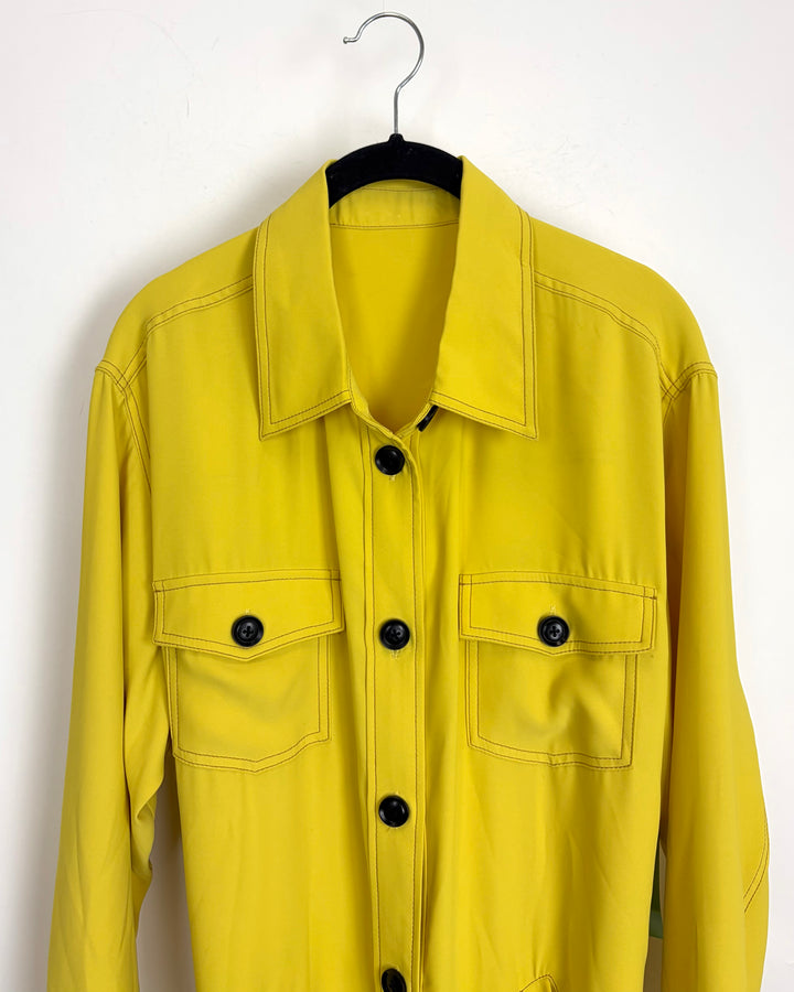 Yellow Long Sleeve Jacket - Size 6/8