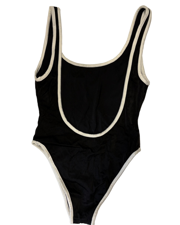 Black and White One Piece - XS, S, M