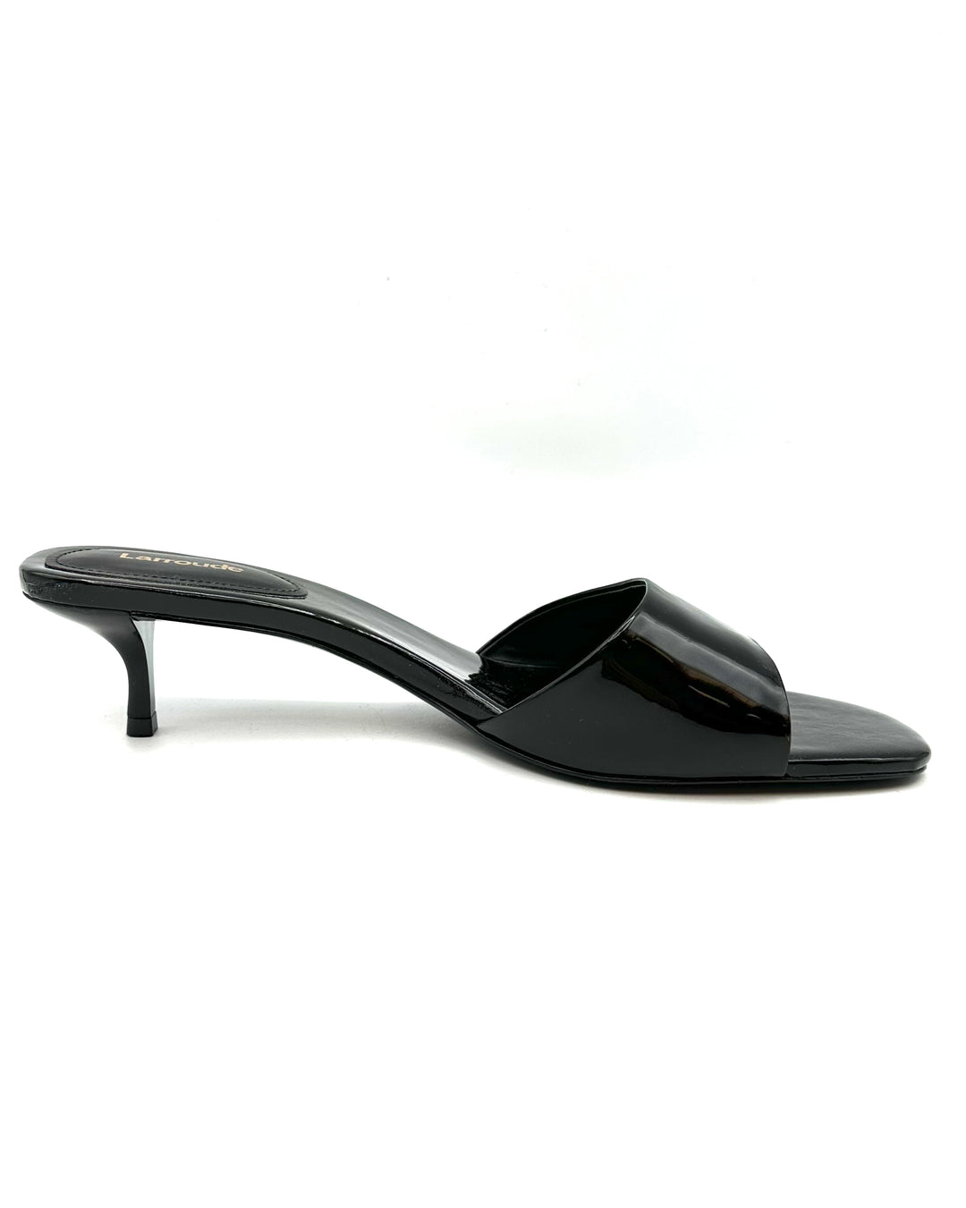 Black Patent Leather Mule - Size 9.5