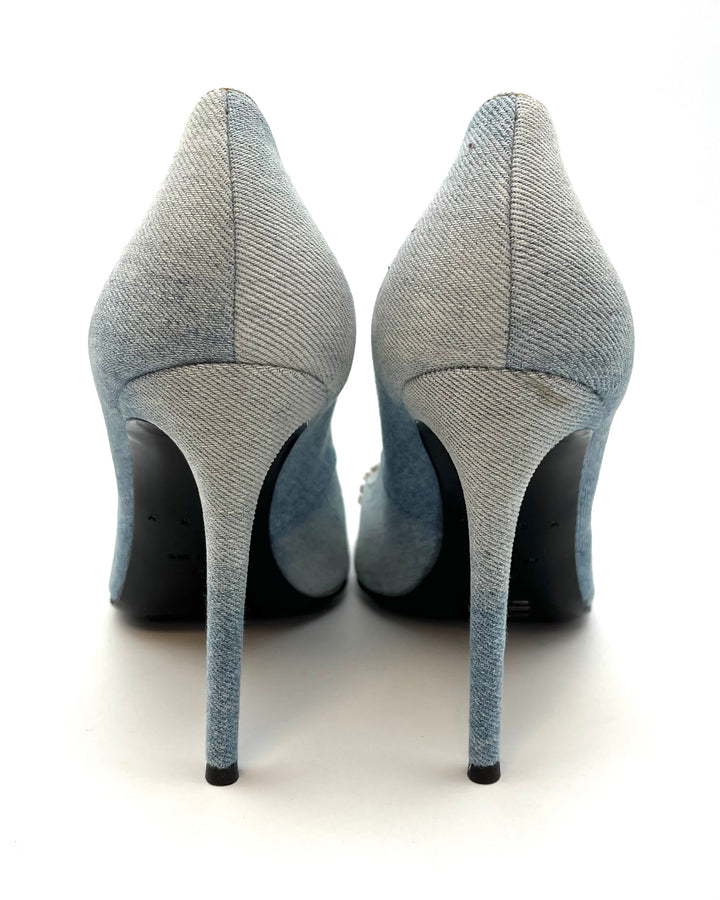 Denim Gem Heels - Size 10