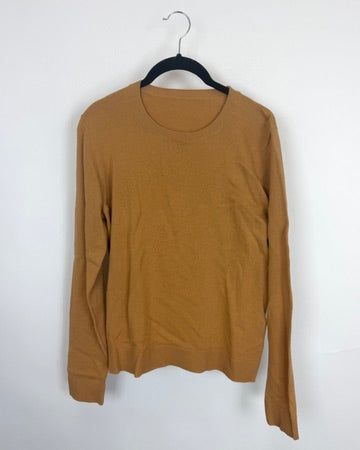 Camel Fine Knit Sweater - Size 4/6