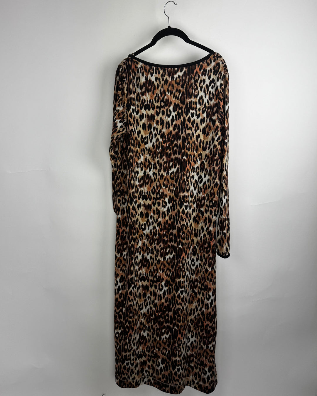 Brown Cheetah Print Lounge Dress - Size 6/8