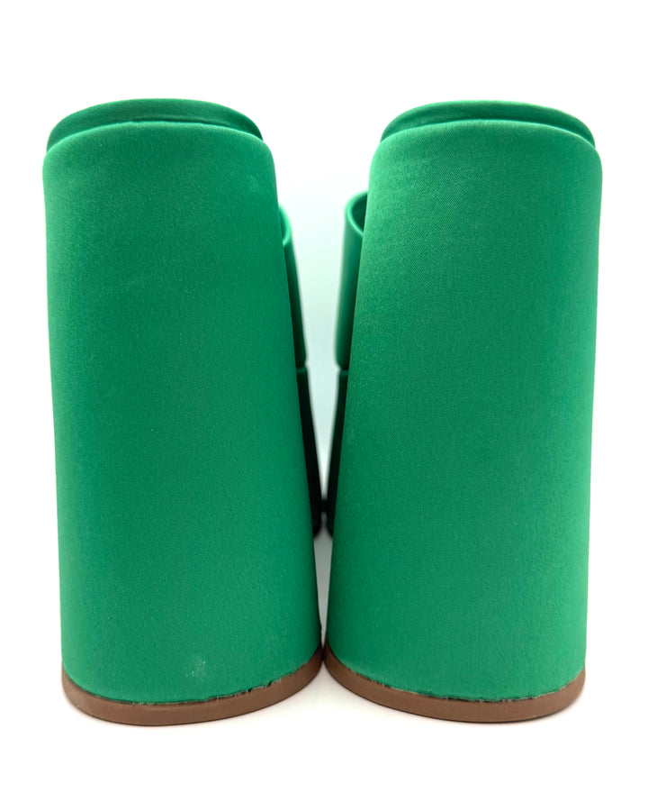Bright Green Platform Mule - Size 7.5, 9.5 and 10