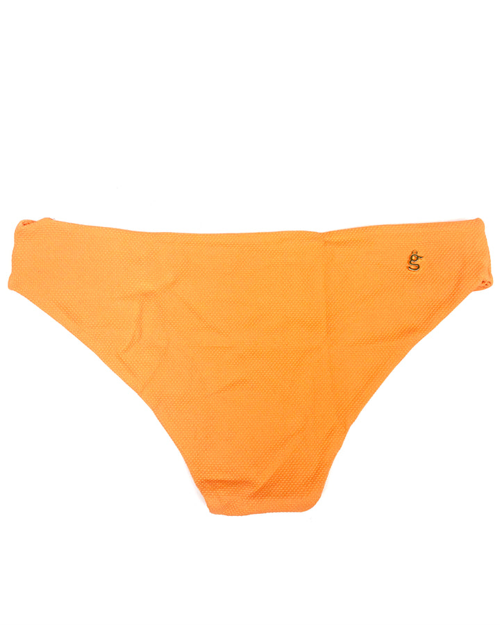 Creamsicle Orange Textured Classic Bikini Bottom - S, M, L, XL