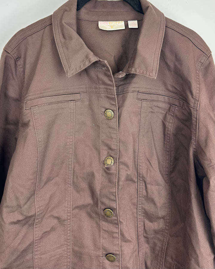 Brown Denim Jacket - Size 10/12