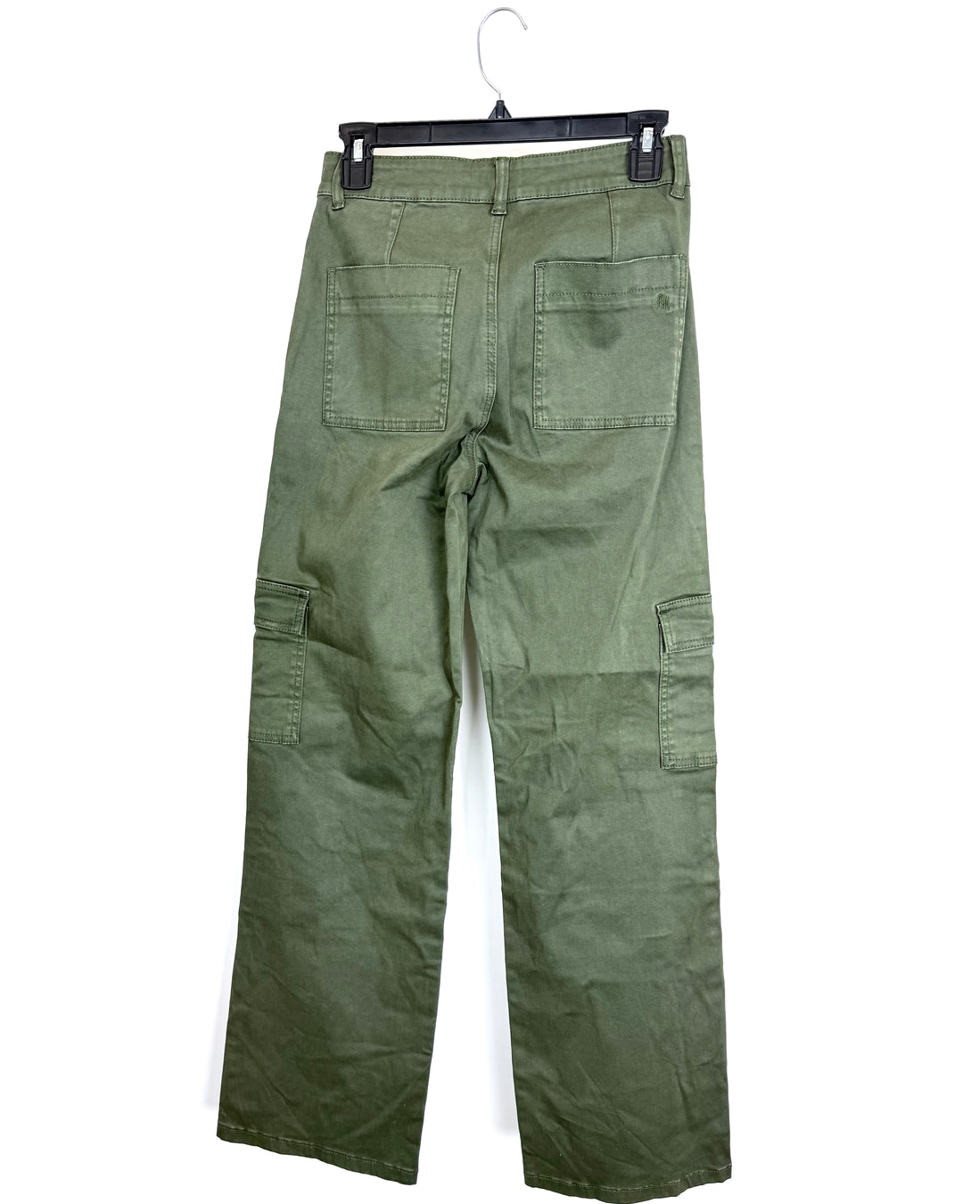 Pale Olive Green Baggy Cargo Pants - Size 0/2