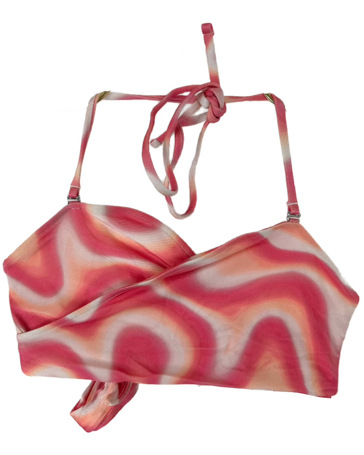 Pink Wrap Bikini Top - M, L, XXL