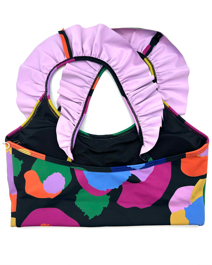 Colorful Abstract Sports Bra - XS, S, M, L, XL