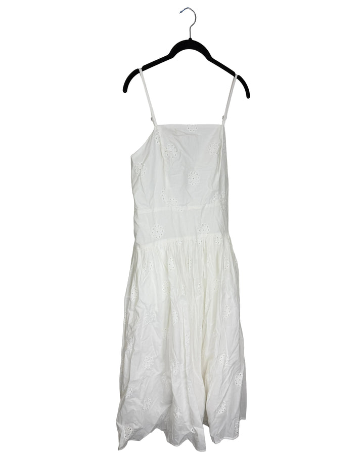 Adjustable Spaghetti Strap White Dress- Size 4/6
