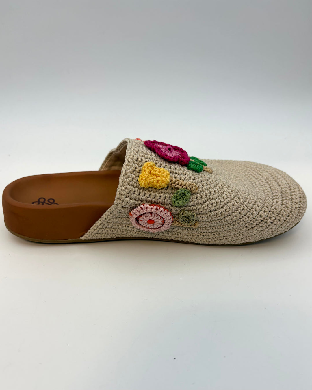 Floral Crochet Applique Clog - Size 7, 9, 10, 11