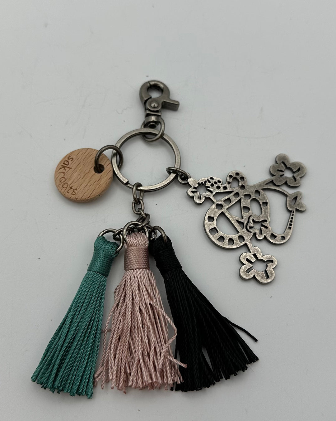 Snake rope tassel keychain