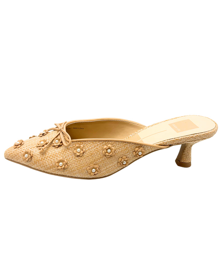 Dolce Vita Floral Raffia Heels - Size 8.5