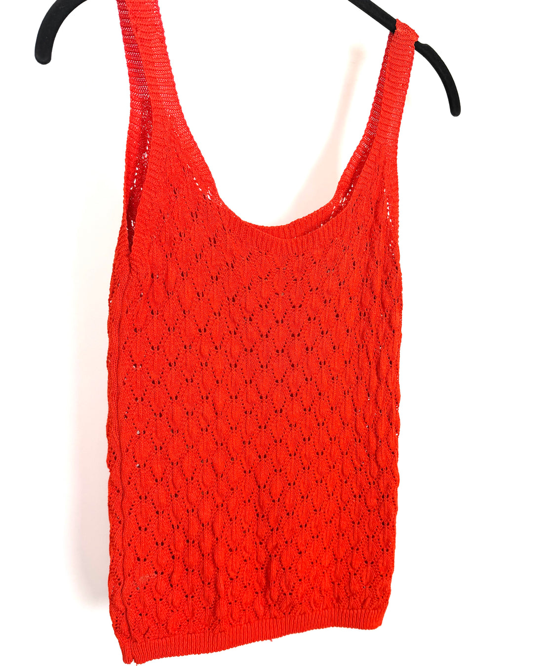 Bright Orange Knit Tank Top - Size 2/4