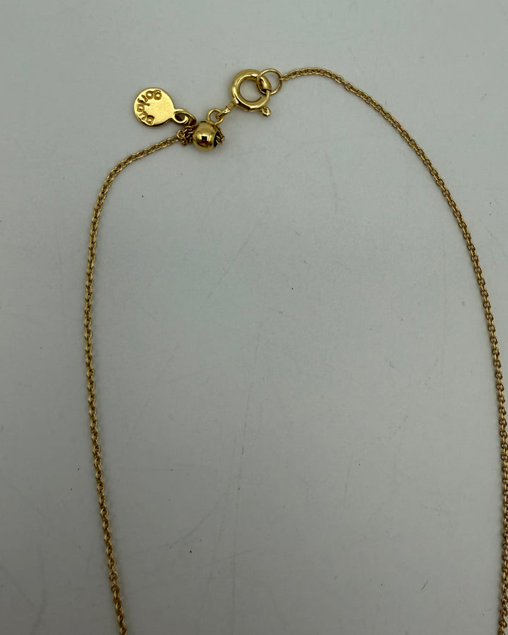 Rhinestone Dainty Gold Dangling Necklace