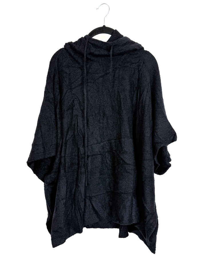 Black Short-Sleeve Hoodie - Size 10/12