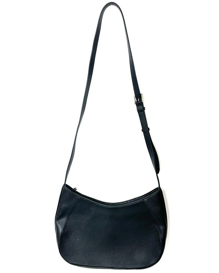 Black Leather Crossbody Bag