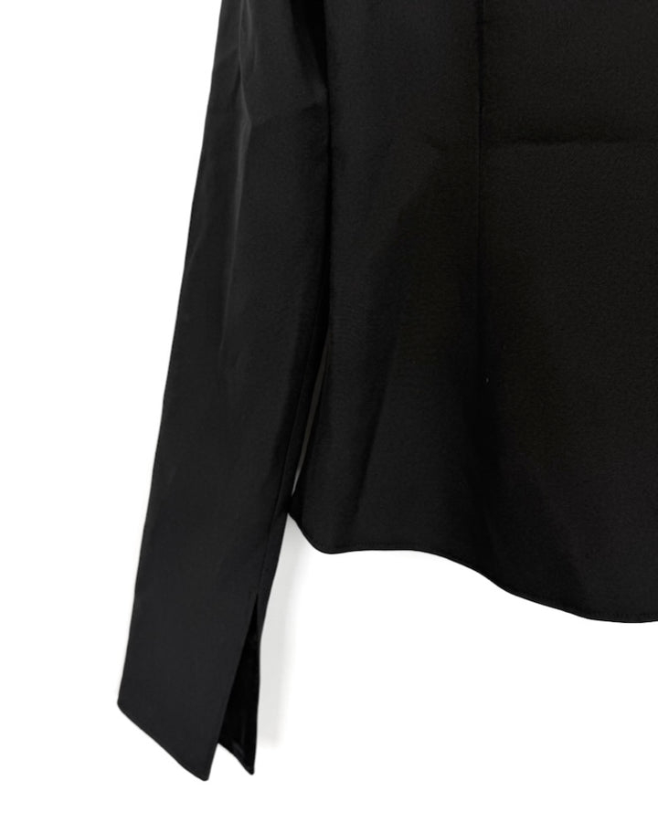 Black Tie Front Blazer - Size 0/2