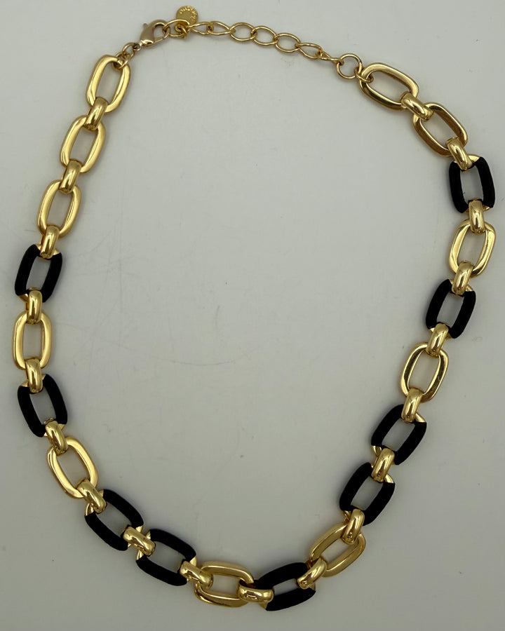 Black & Gold Chain Necklace