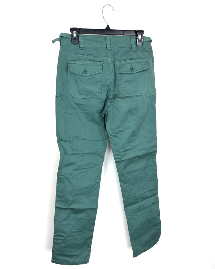 Sea Foam Green Cargo Pants - Size 6/8