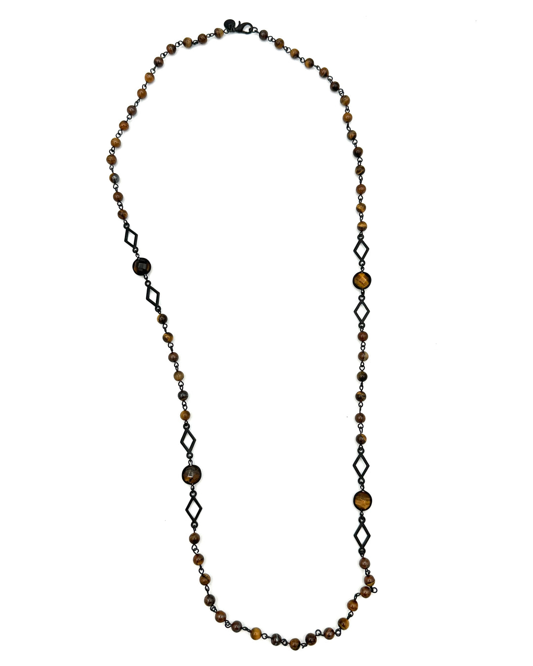 Black and Brown Beaded Necklace