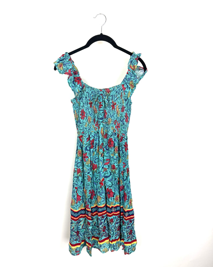 Floral Ruffle Sleeve Dress - Size 0/2 and 4/6
