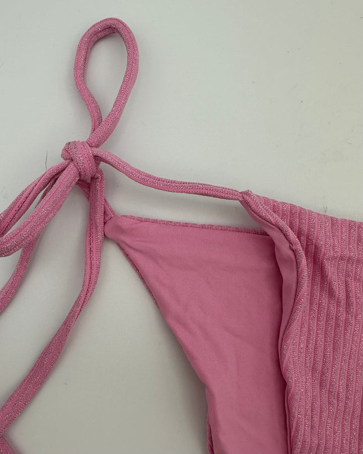 Pink Metallic Ultra Cheeky Bikini Bottoms - S, M, L, XL, XXL