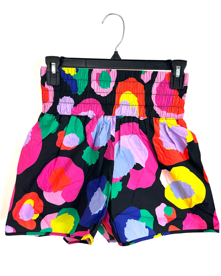 Colorful Abstract Athletic Shorts - Extra Small